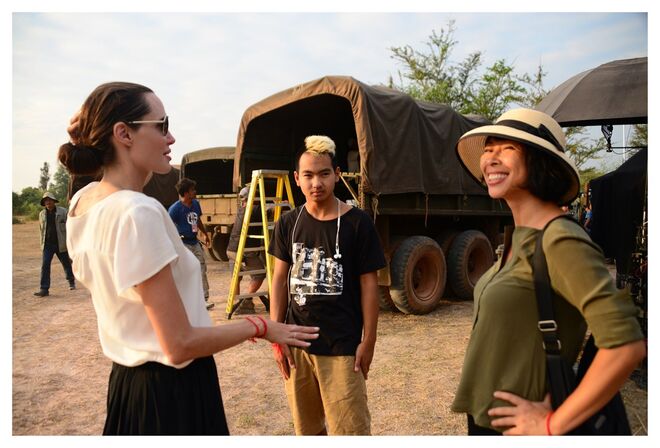 Angelina Jolie no Camboja ( Bastidores First They Killed My Father)