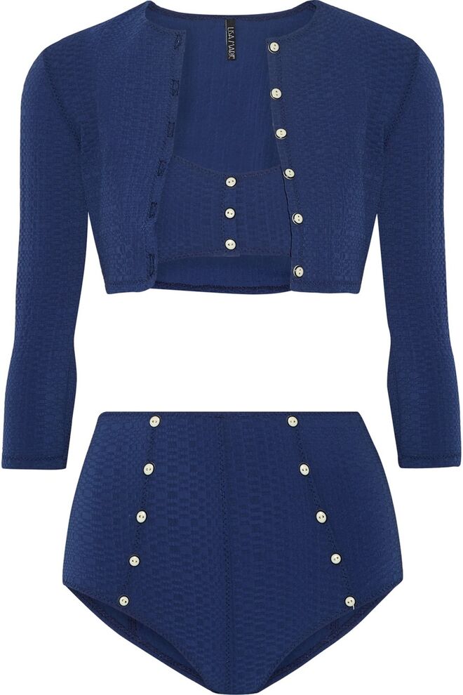 Biquíni em nylon e elastano, €635, Lisa Marie Fernandez