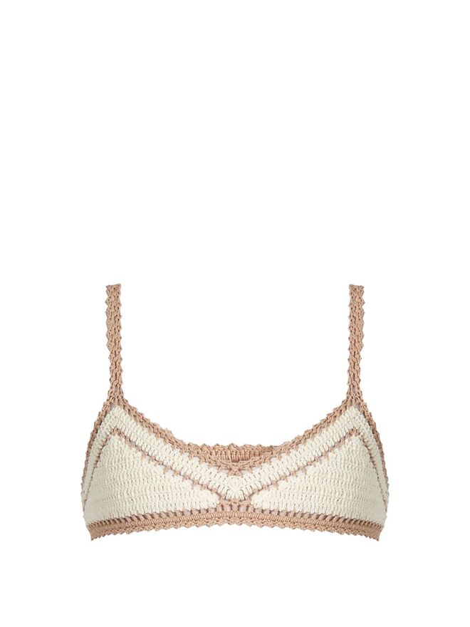 Biquíni em algodão, soutien, €116, e cuecas, €139, She Made Me