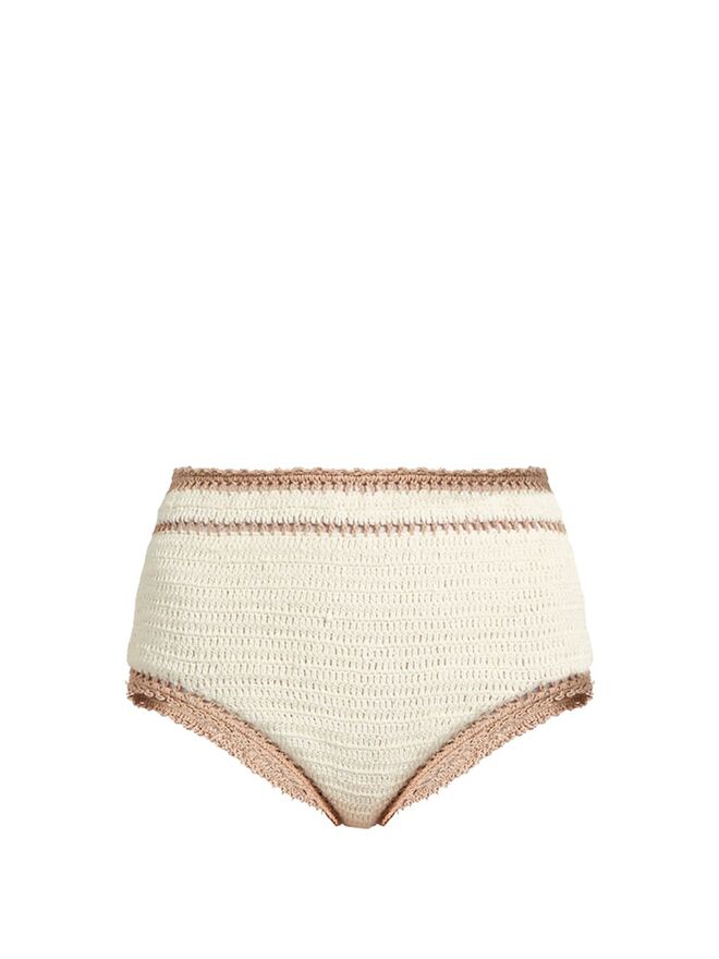 Biquíni em algodão, soutien, €116, e cuecas, €139, She Made Me