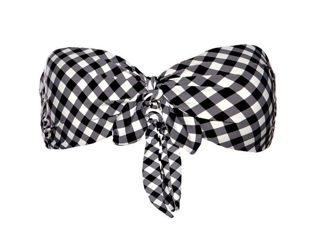 Biquíni em poliamida e elastano, soutien, €49, e cuecas, €39, Guess x A Bikini A Day