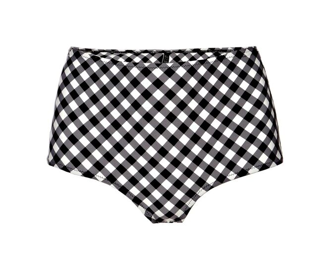 Biquíni em poliamida e elastano, soutien, €49, e cuecas, €39, Guess x A Bikini A Day