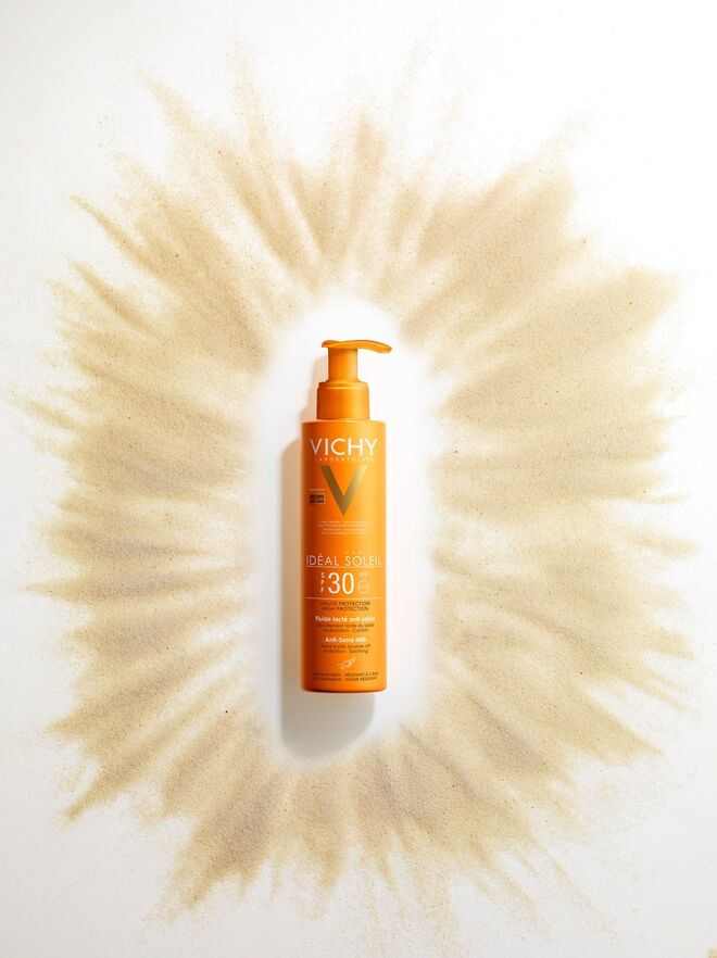 Idéal Soleil Leite Fluido Anti Areia SPF30, €22, Vichy 