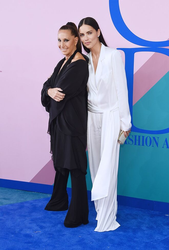 Donna Karan e Adriana Lima