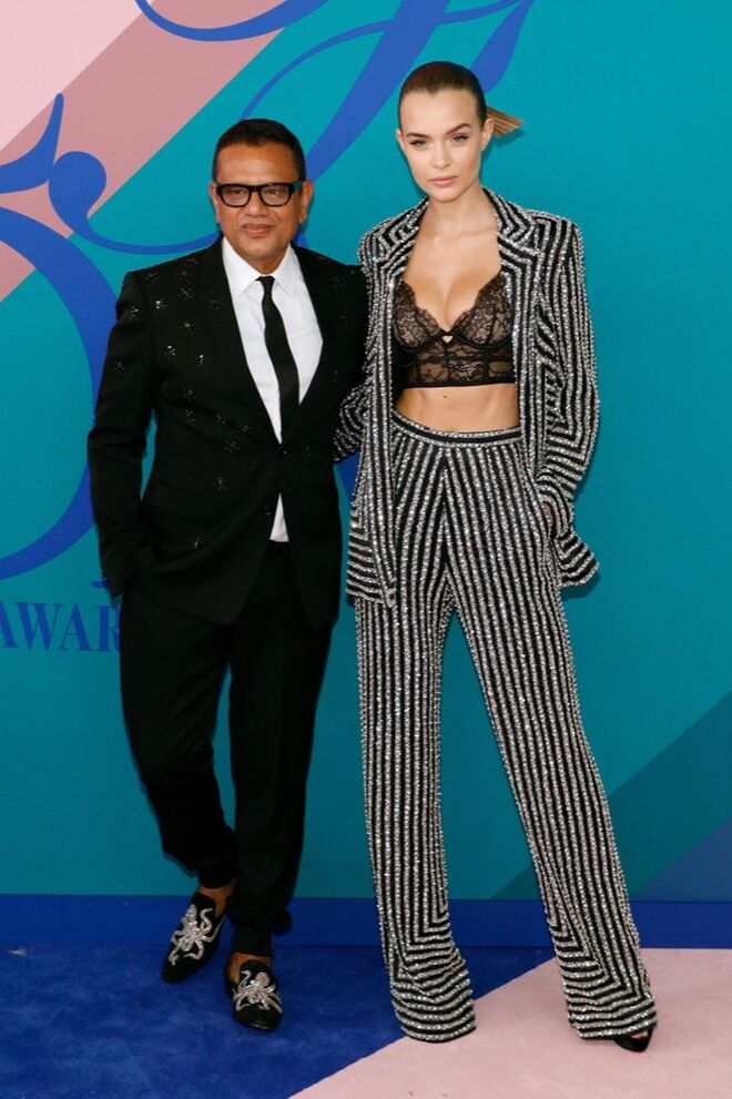 Naeem Khan e Josephine Skriver