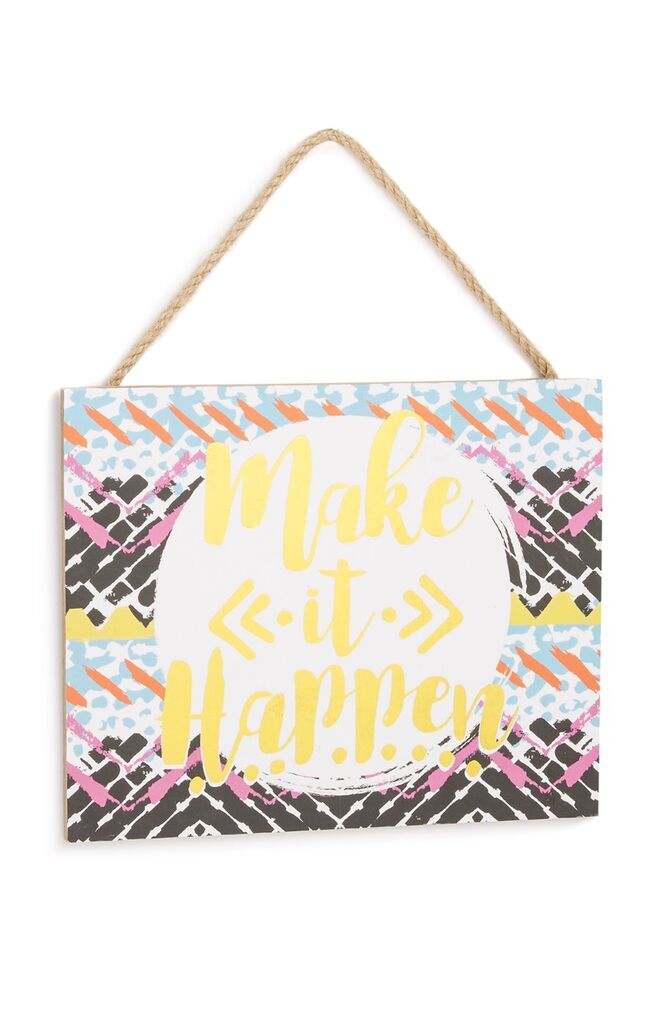 Placa para pendurar (preço sob consulta)