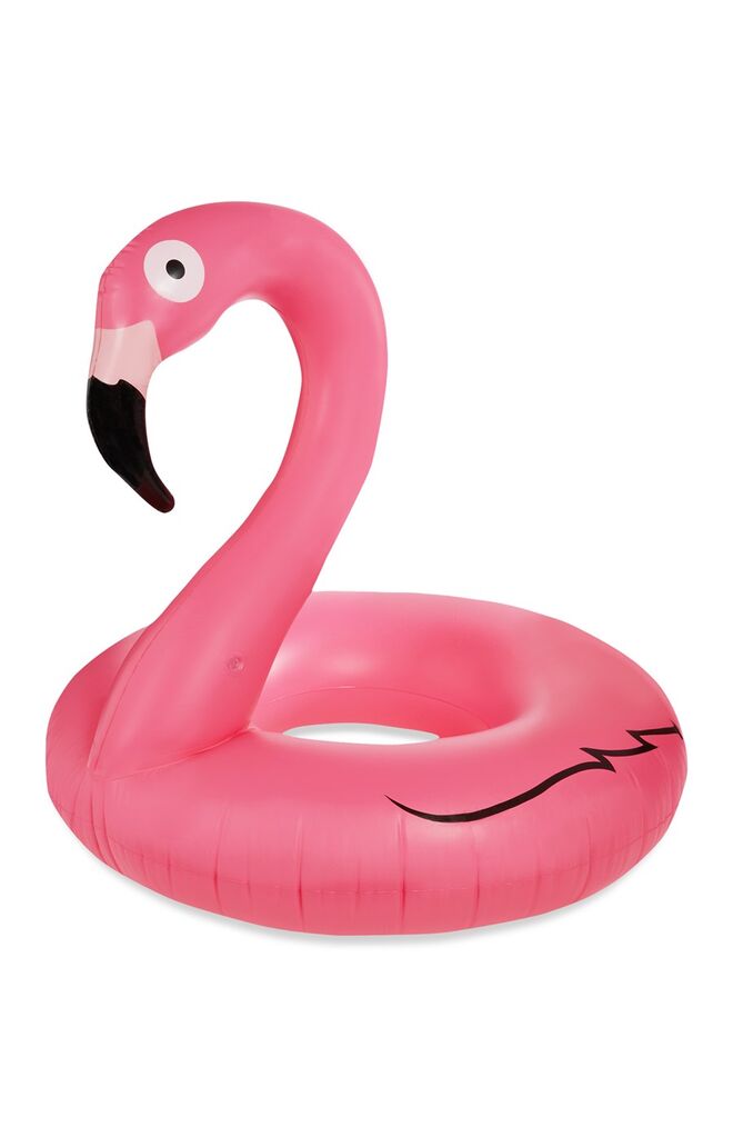 Insuflável em forma de flamingo (preço sob consulta)