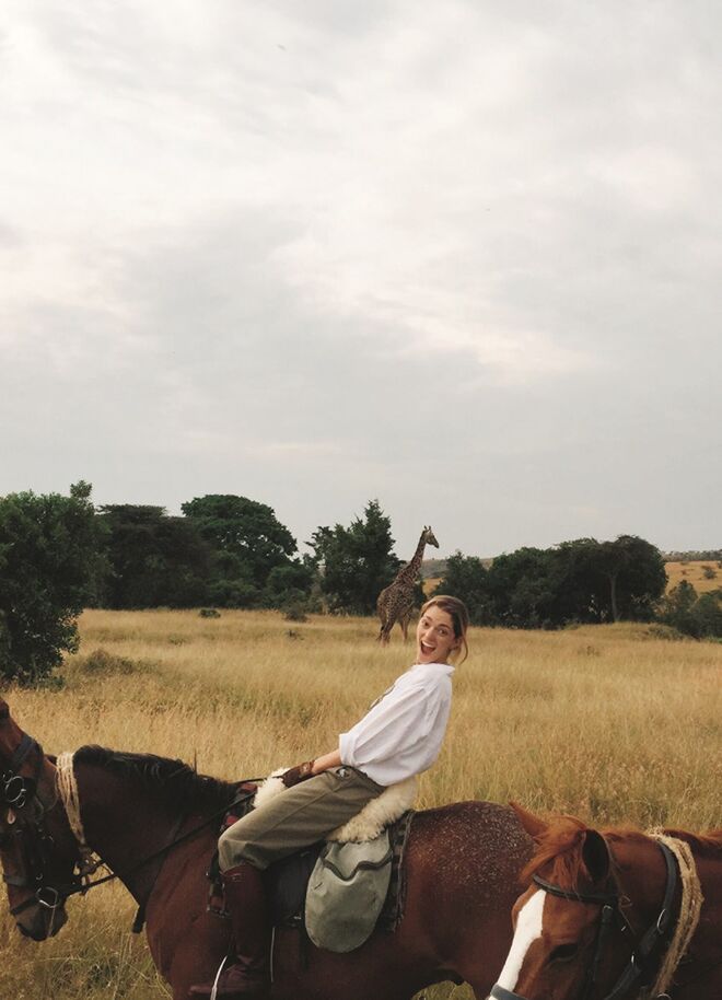 Sofia Sanchez e Betak no Quénia. © Alexandre de Betak