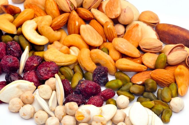 Frutos secos e desidratados