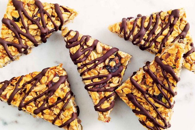 Barras de cereais caseiras