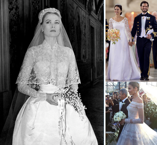 Vestidos de noiva em renda.