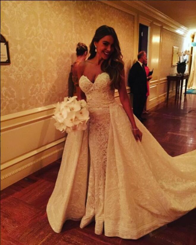 Sofia Vergara com vestido de Zuhair Murad (2016) @Sofia Vergara