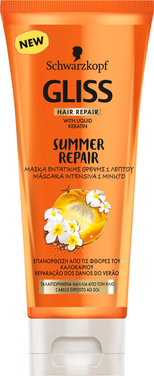 Gliss Summer Repair, máscara intensiva de um minuto, 200 ml, €6,99, Schwarzkopf