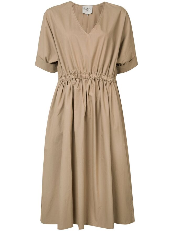 Vestido em algodão, €739, Sea, em farfetch.com