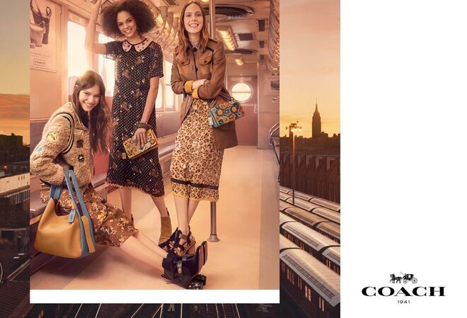 Faretta, Hiandra Martinez, Kiki Willems, Imari Karanja e Cong He. Coach para outono/inverno 2017-2018 | © Steven Meisel
