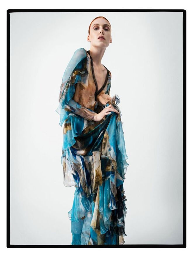 Lineisy Montero, Kiki Willems and Lexi Boling para outono/inverno 2017-2018 | © Tim Walker