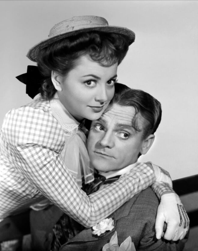 Olivia de Havilland com James Cagney, no filme 'Strawberry Blonde' (1941)