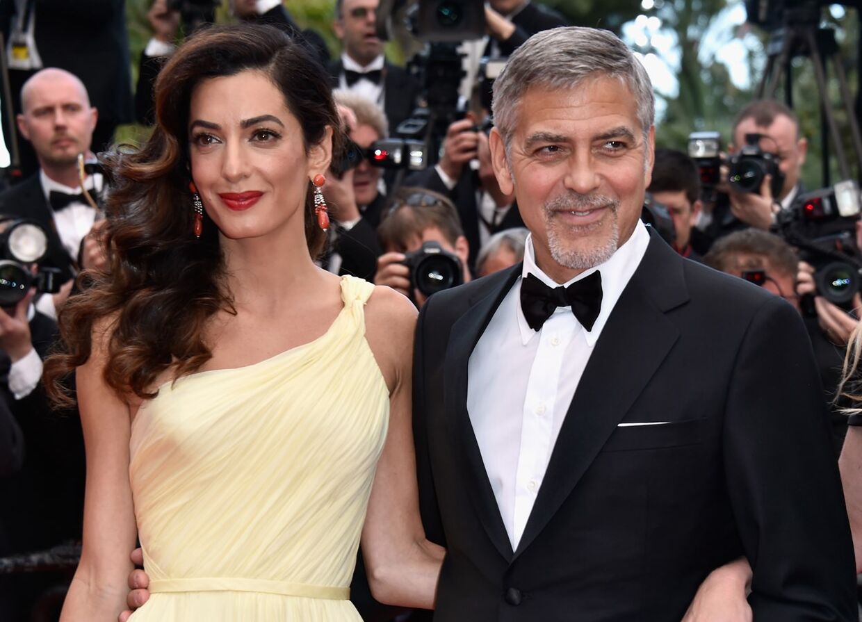 As primeiras imagens dos gémeos Clooney estão online