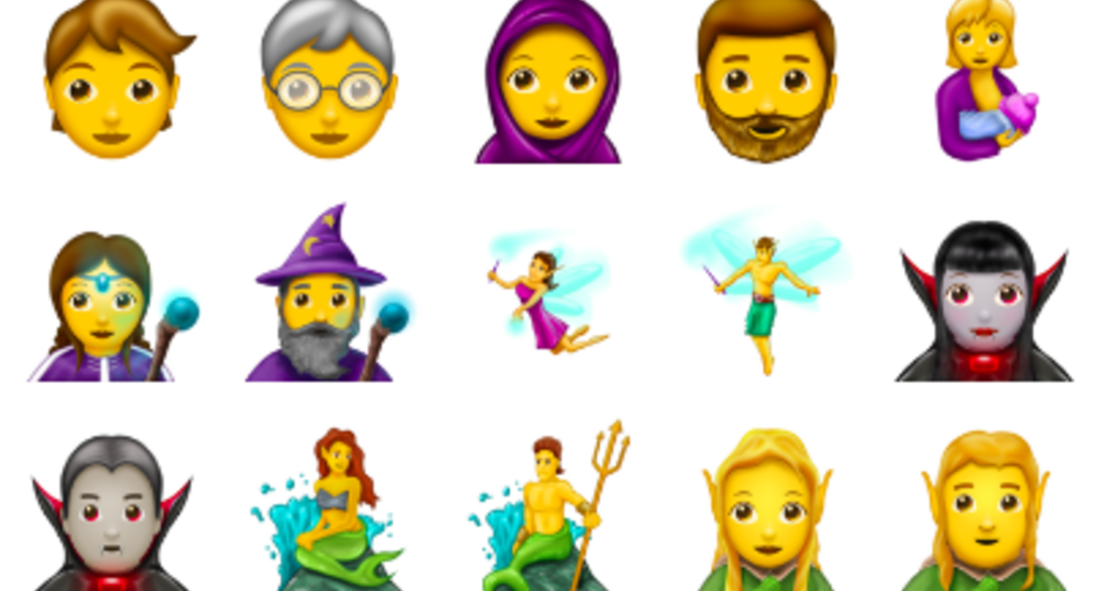 Os novos emojis chegam ainda este verão