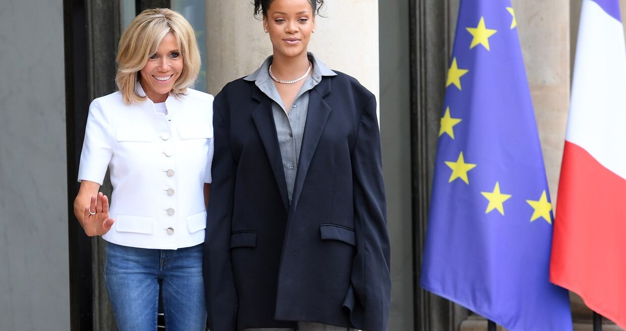 Brigitte Macron e Rihanna