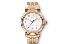 Da Vinci Automático 36 com caixa e bracelete de elos em ouro vermelho de 18 quilates e 54 diamantes de branco puro na luneta