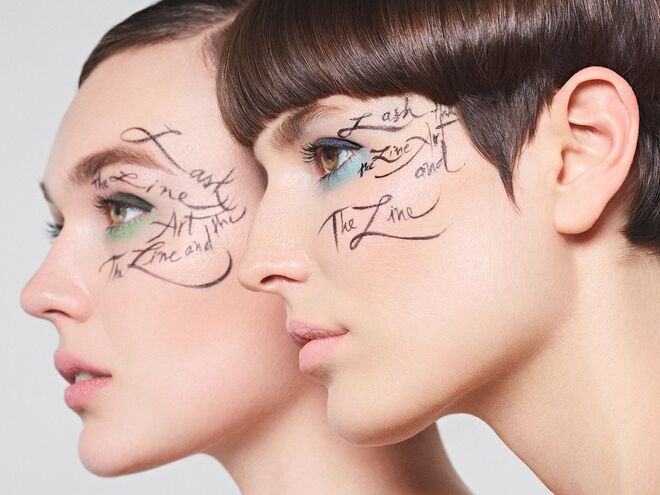 A caligrafia e a arte da maquilhagem