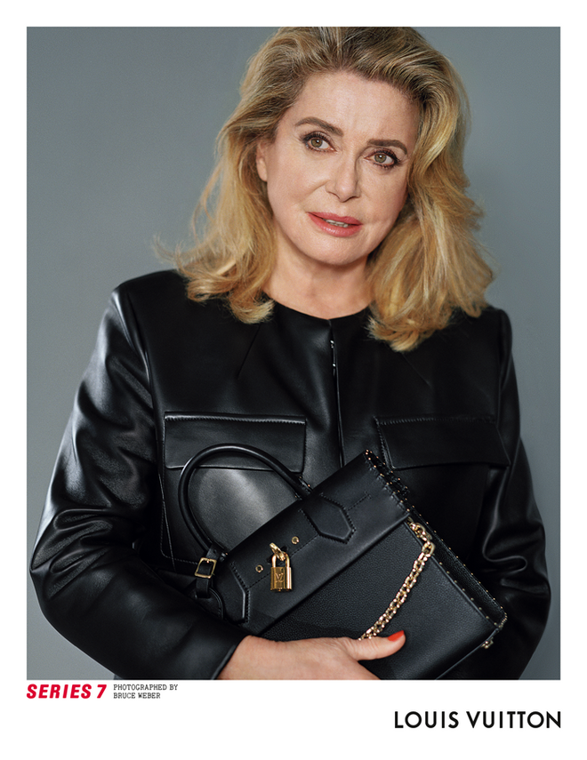 Catherine Deneuve. Louis Vuitton para outono/inverno 2017-2018 | © Bruce Weber