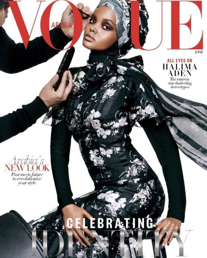 Halima na capa da Vogue Arábia