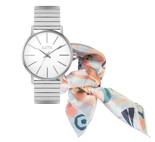 Eletta Tribute Silver (relógio + lenço), €99