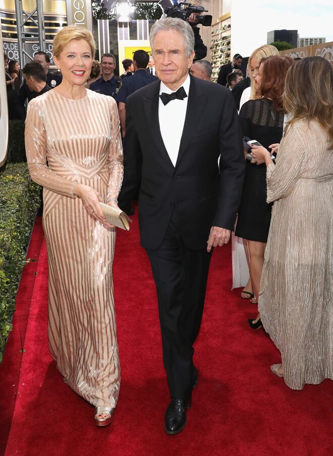 Anette Bening, com o marido Warren Beatty