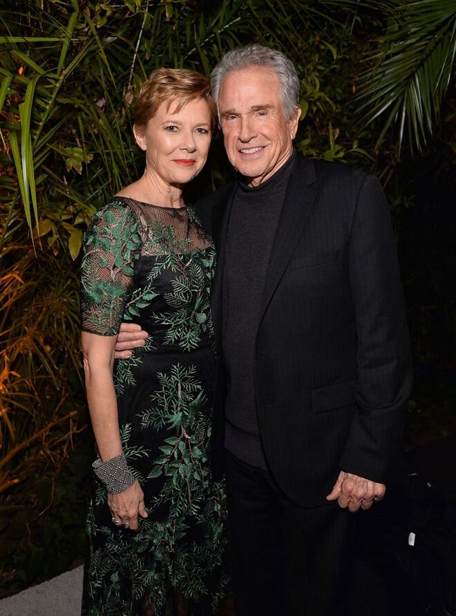 Anette Bening com o marido Warren Beatty