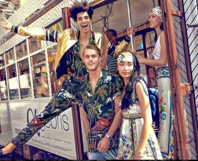 Luís Borges na nova campanha da Dolce & Gabbana