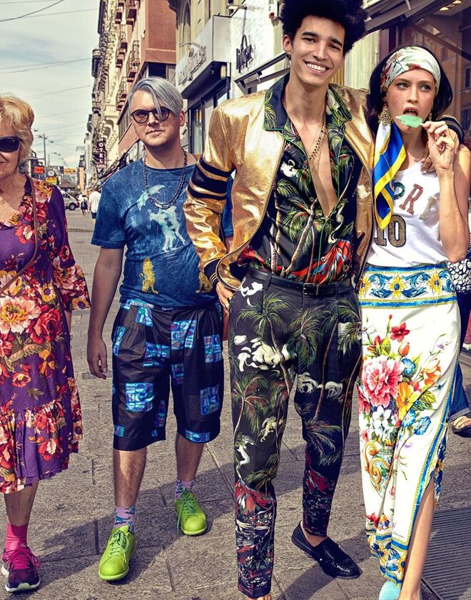 Luís Borges na nova campanha da Dolce & Gabbana