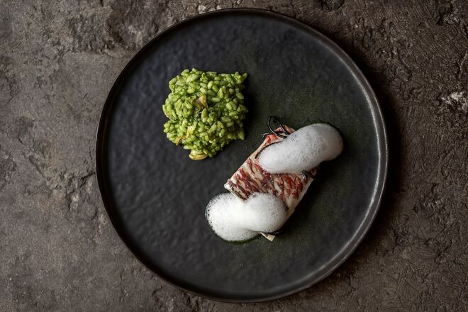 Alma | Veja dos Açores ao vapor, arroz de amêijoas à Bulhão Pato e codium (€32)