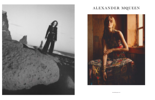 Rianne Von Rompaey. Alexander McQueen para outono/inverno 2017-2018 | © Jamie Hawkesworth