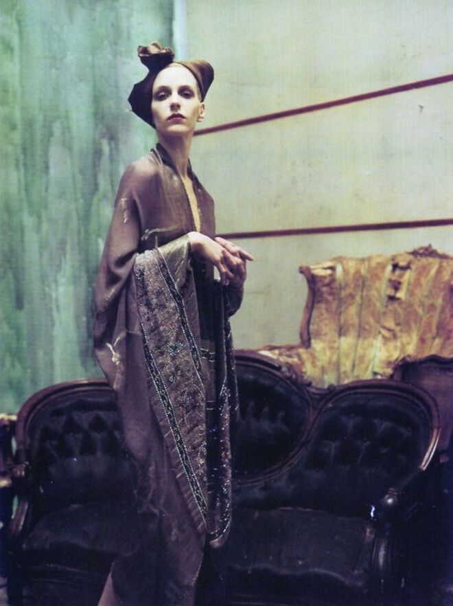 Hannelore Knuts por Steven Meisel para a Vogue Italia