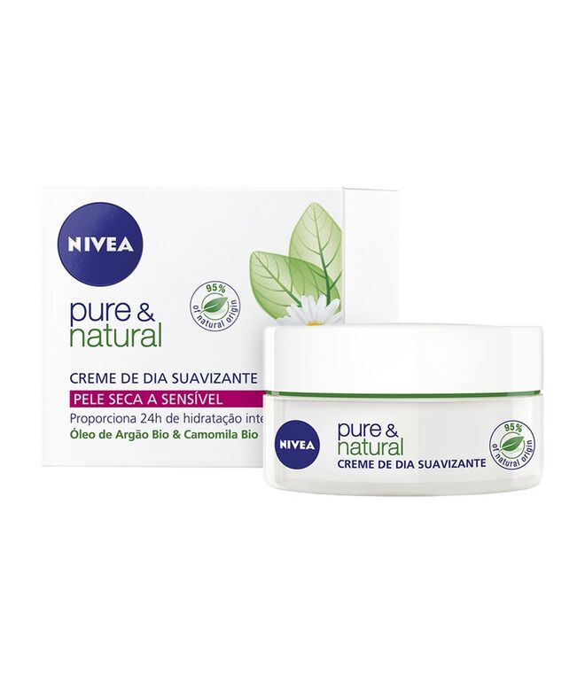 Pure & Natural Creme de dia suavizante, €7,99, Nivea