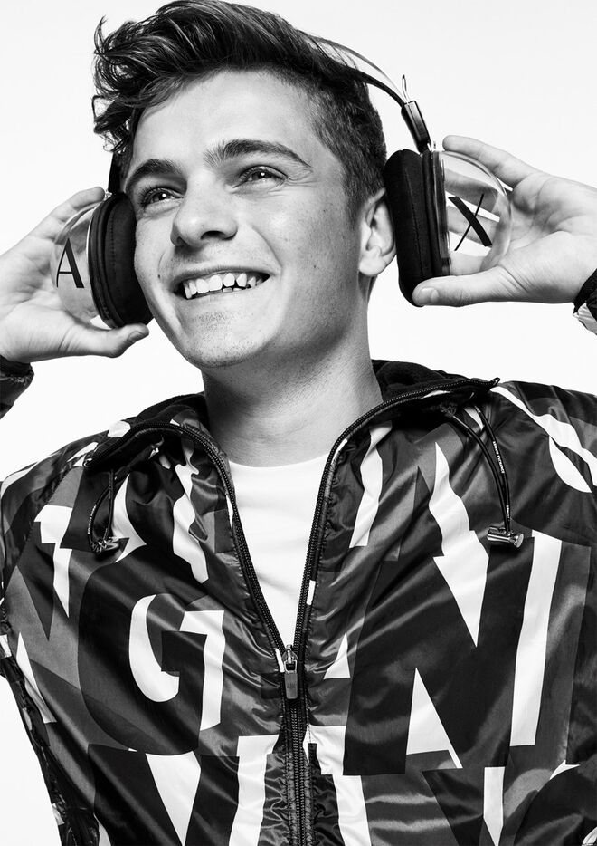 Martin Garrix. A|X Armani Exchange para outono/inverno 2017-2018 | © Sabine Villard 