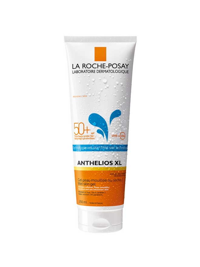 Anthelios Gel Wet Skin SPF50+, 250 ml, €25,02, La Roche-Posay