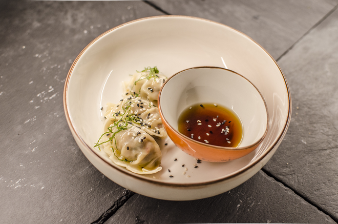 Gyozas de porco ou vegetarianas, €5