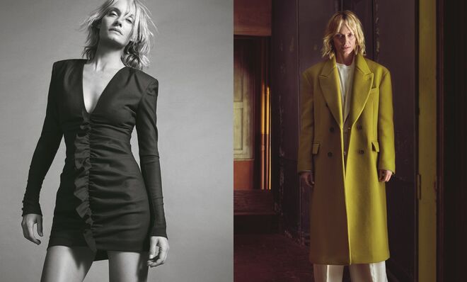 Amber Valleta, Freja Beha, Anna Ewers, Olivier Martinez e Jegor Venned. Mango para outono/inverno 2017-2018 | © Mario Sorrenti