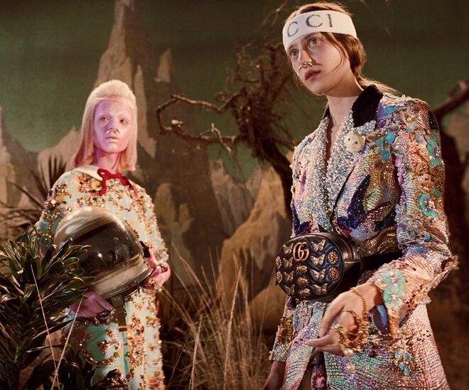 Gucci, outono-inverno 2017-18, fotografia de Glen Luchford