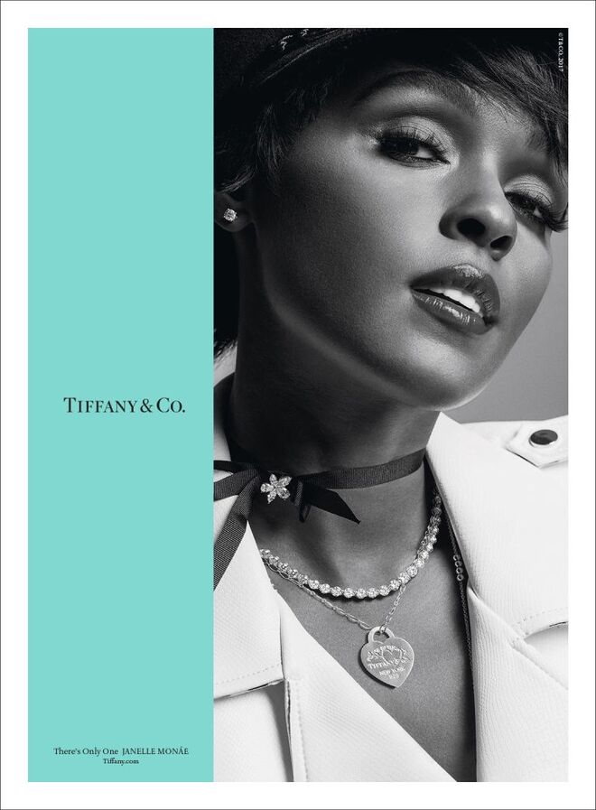 Janelle Monae. Tiffany&Co. para outono/inverno 2017-2018 | © Inez van Lamsweerde e Vindhoodh Matadin