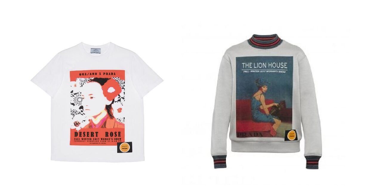 Prada lança uma coleção-cápsula de T-shirts femininas