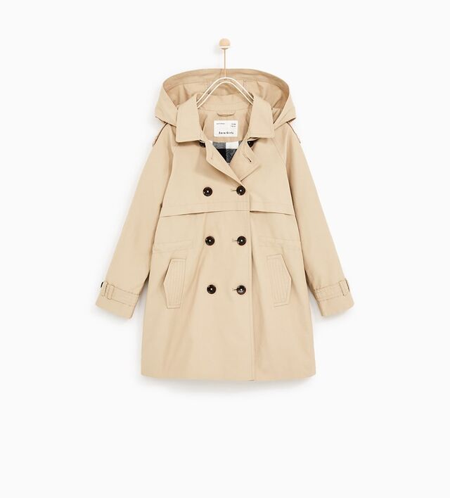 Trench coat, €29,95, Zara