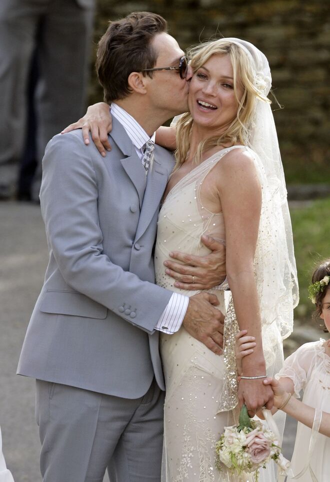 Jamie Hince e Kate Moss | Casaram em 2011mas já não estão juntos actualmente.