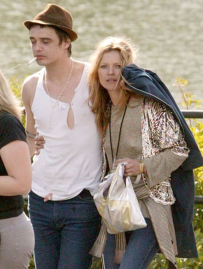 Pete Doherty e Kate Moss | Estiveram juntos durante dois turbulentos anos, com muita escândalos à mistura.