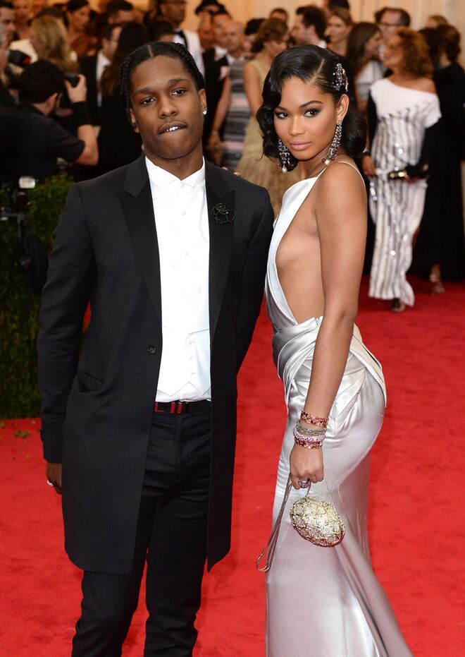 Asap Rocky e Chanel Iman | Mantiveram um relacionamento entre 2013 e 2014.