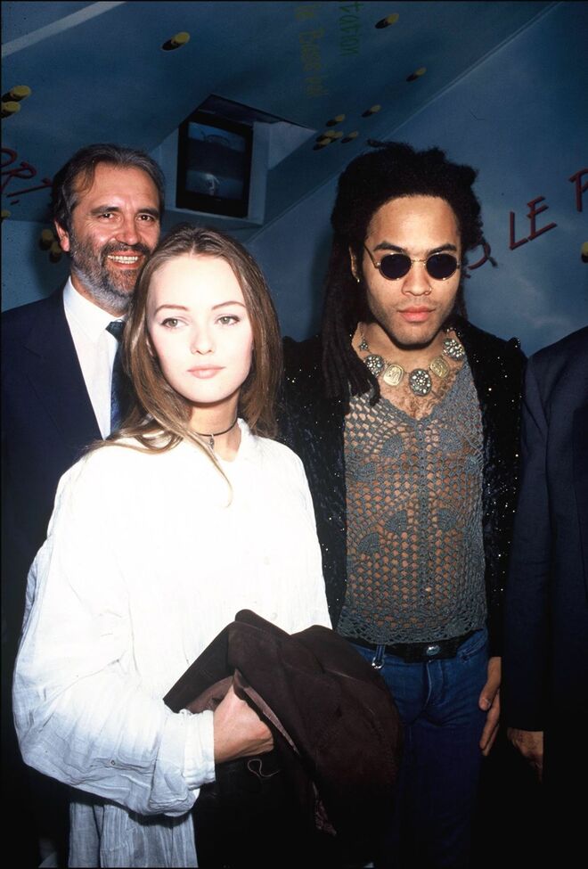 Vanessa Paradis e Lenny Kravitz | Bem antes da conhecida relação de Paradis com Johnny Depp, foi a vez de Kravitz, em 1992.