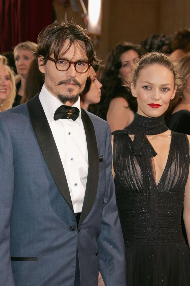 JOHNNY DEPP E VANESSA PARADIS | Estiveram juntos 14 anos e têm dois filhos, Lily Rose e Jack.
